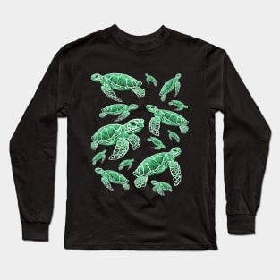 Green Sea Turtles Design Long Sleeve T-Shirt